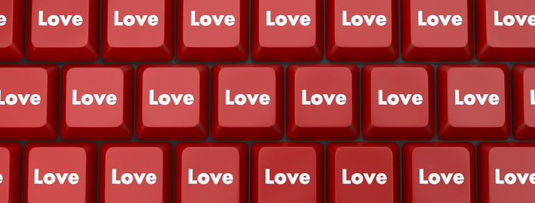 keyboard-keys spell love